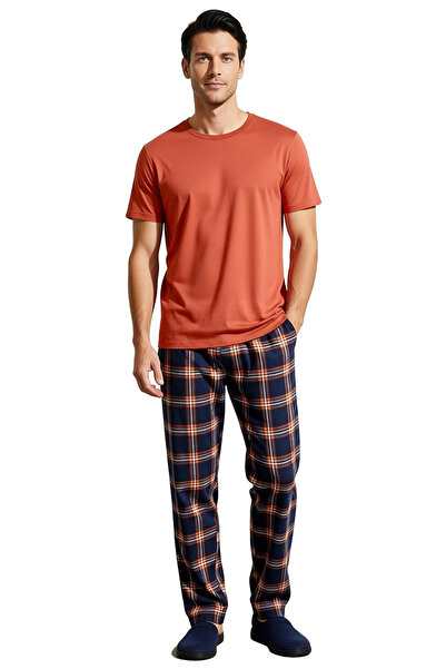 PayBuy Men's Tile Plaid Pajama Set Functional Durable Quality Comfortable Aesthetic Premium Stylish