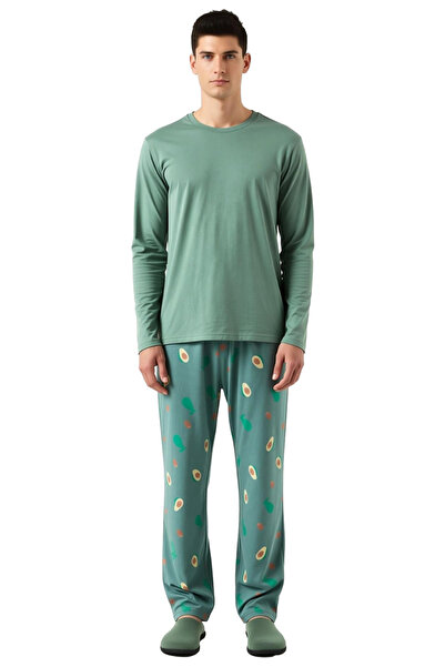 PayBuy Αβοκάντο με τύπωμα Σετ ανδρικές πιτζάμες με λαιμόκοψη λειτουργικό, ανθεκτικό, ποιοτικό, άνετο και κομψό