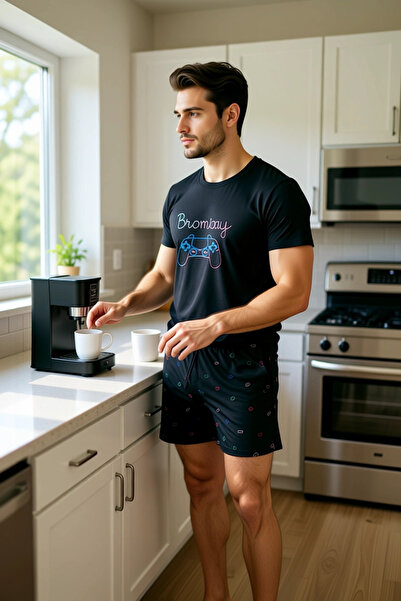 PayBuy Ανδρική κονσόλα παιχνιδιών με τύπωμα Σετ πιτζάμες Λειτουργικό Ανθεκτικό Ποιότητα Άνετο Αισθητικό Κομψό