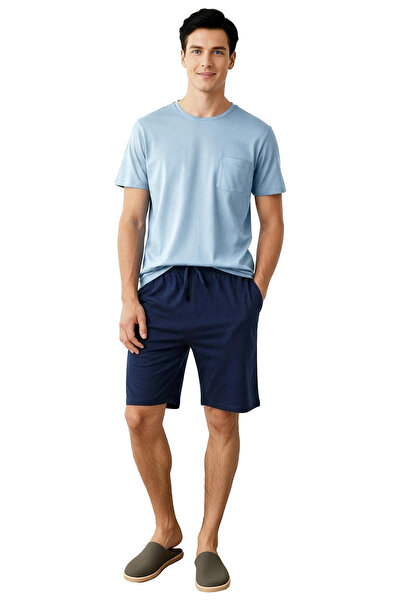 PayBuy Men's Crew Neck Short Sleeve Pajama Set Functional Durable Quality Comfortable Casual