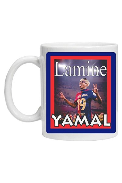 CRD PRINT Personalized mug with print 'Lamine Yamal', White, Ceramic, 330 ml,