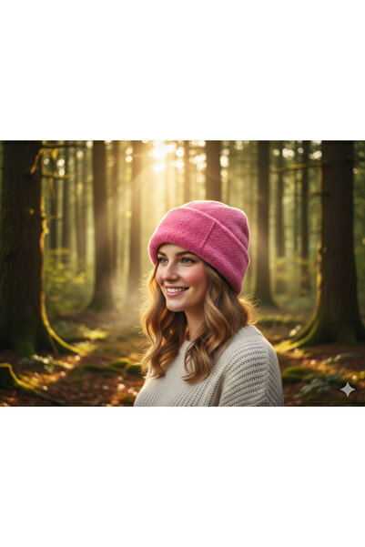 hoaryage Unisex Γνήσιο καπέλο διπλής στρώσης από δέρμα προβάτου, δερμάτινο μπερέ