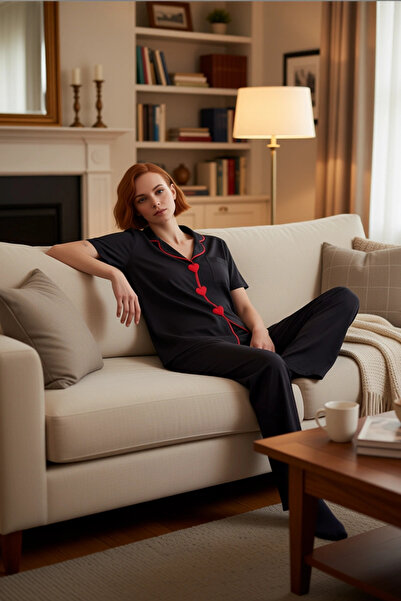 PayBuy Ženska pidžama sa detaljnim srcem Košulja kragna funkcionalna, izdržlj...