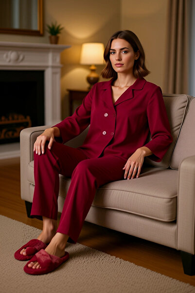 PayBuy Set de pijamale din țesătură din viscoză pentru femei Îmbrăcăminte de lounge Funcțional Durabil Calitate Confortabil Elegant