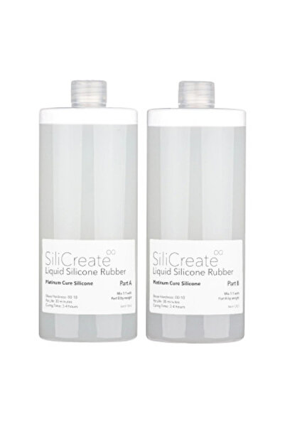SiliCreate liquid silicone rubber, tin cure, soft, Shore 20A 1 kg