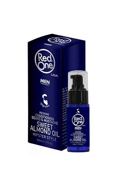 Red One زيت اللحية والشارب بخلاصة اللوز الحلو 50 مل