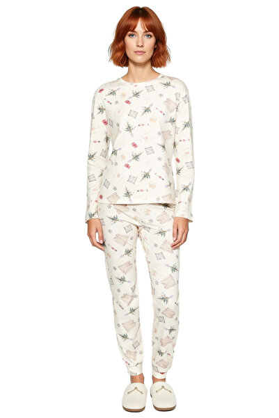 PayBuy Γυναικείο σετ πιτζάμες από βαμβακερό θέμα την Πρωτοχρονιά Λειτουργικό, ανθεκτικό, ποιοτικό, άνετο και αισθητικό