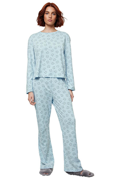 PayBuy Women's Teddy Bear Cotton Pajama Set Functional Durable Quality Comfortable Aesthetic Comfortable