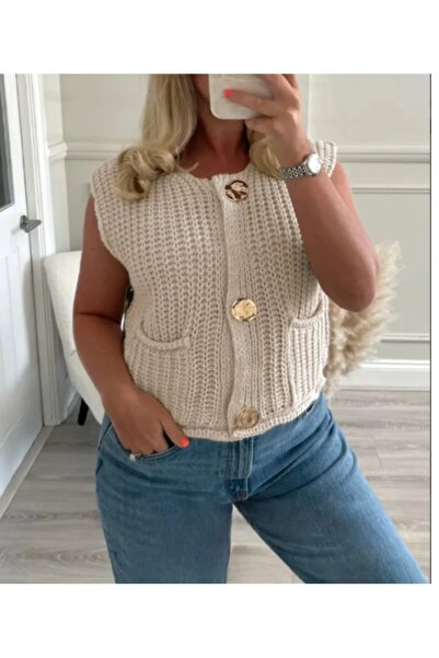DİMA Button Detailed Knitwear Vest