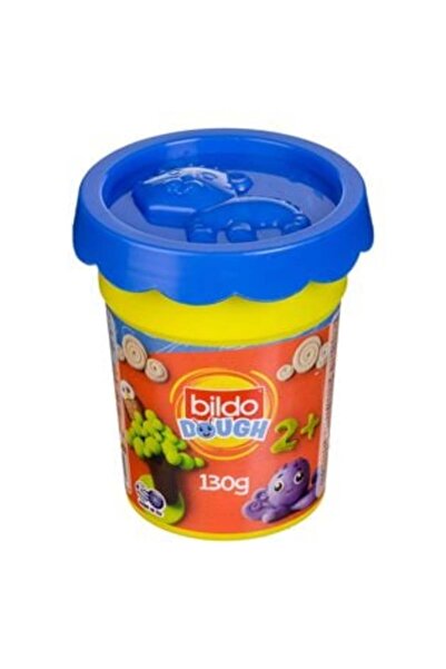 SHOPIENS Bildo DOH Blue Modeling Dough in Cup with Animal-Pattern Mold Lid 130 g