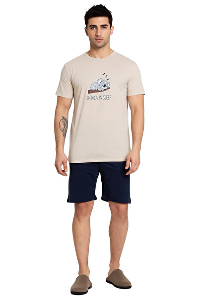 PayBuy Ανδρικό σετ πιτζάμες με κοντό μανίκι Koala με τύπωμα Functional, ανθεκτικό, κομψό