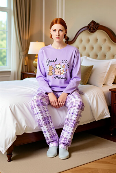 PayBuy Women's Teddy Bear Kis Temali Pajama Set Functional Durable Quality Comfortable Aesthetic Stylish