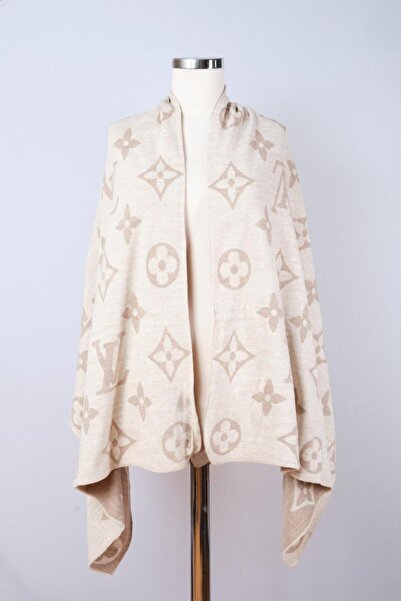 Sebir Moda Patterned Double Sided Knitwear Shawl