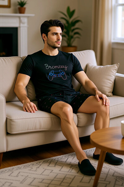 PayBuy Ανδρική κονσόλα παιχνιδιών με τύπωμα Σετ πιτζάμες Λειτουργικό Ανθεκτικό Ποιότητα Άνετο Αισθητικό Κομψό