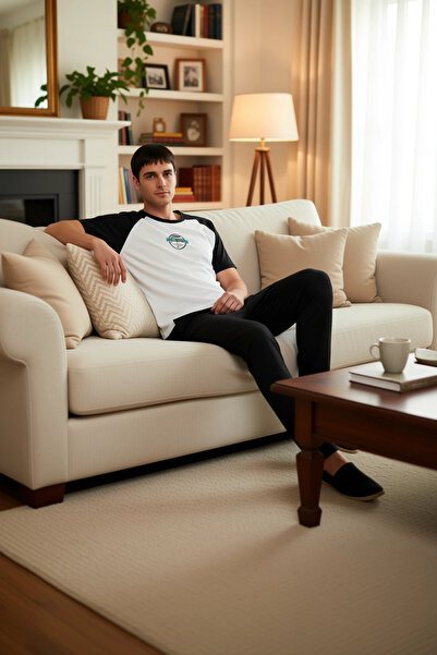 PayBuy Men's Printed Raglan Sleeve Pajama Set Functional Durable Quality Comfortable Aesthetic Stylish