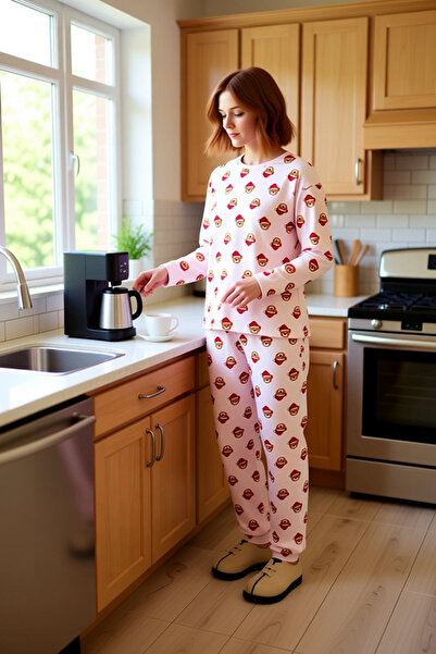 PayBuy Women's Teddy Bear Christmas Themed Pajama Set Functional Durable Quality Comfortable Casual