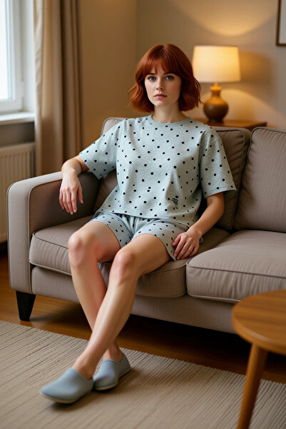 PayBuy Women's Polka Dot Heart Pajama Set Functional Durable Quality Comfortable Aesthetic Sport