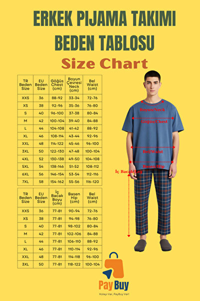 PayBuy Men's Anthracite Crew Neck Printed Long Sleeve Pajama Set Functional Durable Modern