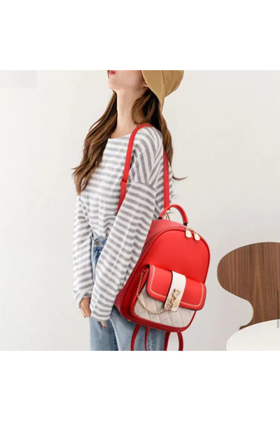 Muchmy Girls Casual Travel Backpack Stylish Cute Zipper Closure Wide Capacity Women's Bags
