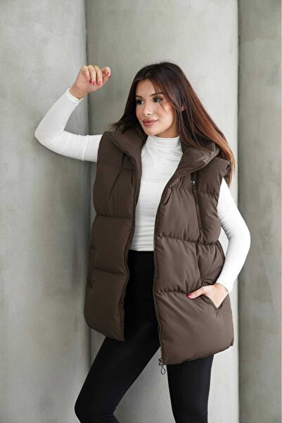 MontClup Women's Puffer Vest Hooded