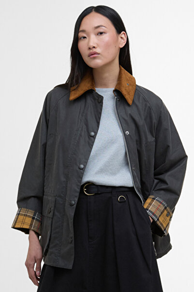 Barbour Kadın Bedale Yağlı Ceket GY51 Grey