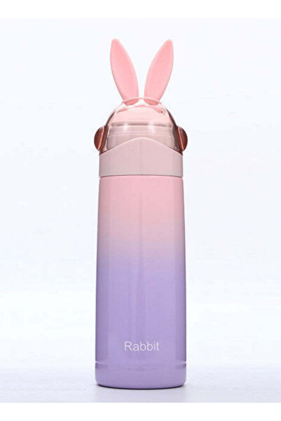 genernic Kids Insulated Thermal Water Bottle 350 ml - 304 Stainless Steel, Cute Bunny Design (Multi-Color, 12