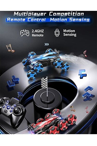 My modern game A remote-controlled stunt car featuring 8 wheels and 360-degree drifting capabilities