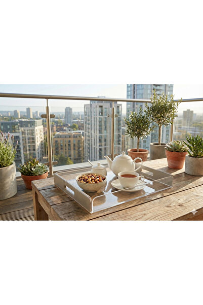 Generic A set of versatile serving trays with an elegant design