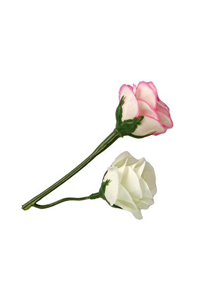 EMILY doll with cat and rose, long brown hair, 30 cm