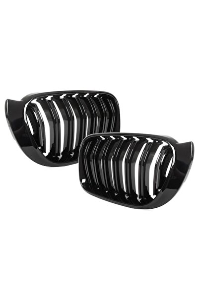 Autowag Set de 2 grile auto pentru BMW F25 X3 2014-2017, negru lucios