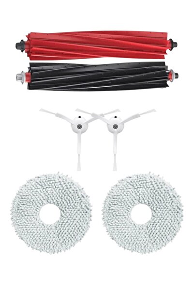 ROPALDE 6-Pack Replacement Parts Kit Compatible with Roborock Qrevo Master Robot Vacuum Cleaner with White Side Brush