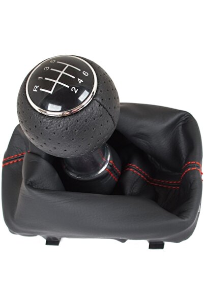 Autowag Manetă schimbător de viteze + manșon, Audi A3 I 8L, negru, 6 trepte