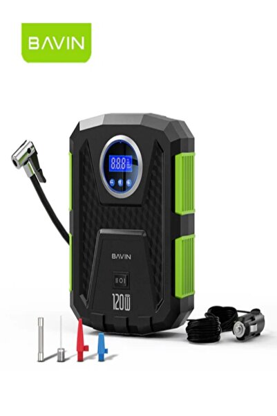 Bavin منفاخ إطارات رقمي محمول ١٢ فولت، ١٥٠ رطل/بوصة مربعة، ضاغط هواء عالي الس...