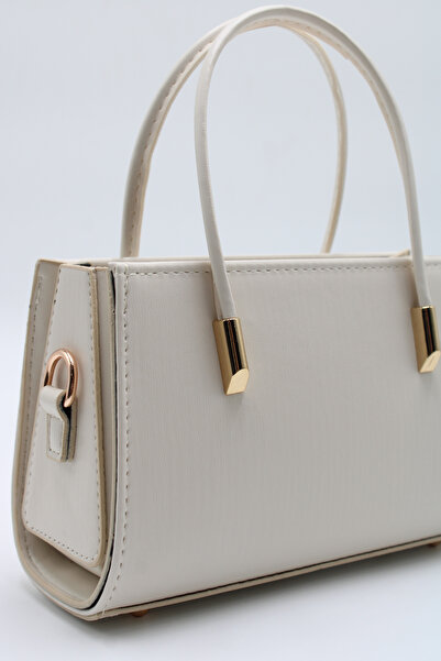 LASSO Women's Cream Small Size Stylish Hand, Arm, and Shoulder Bag