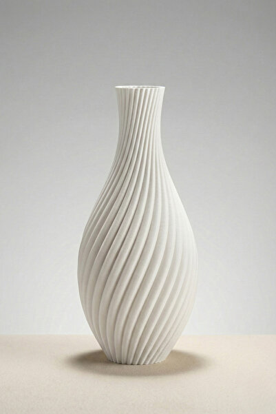 Smile3D Tasarım Dekor Vazo 20 cm 3d Ağır Baskı