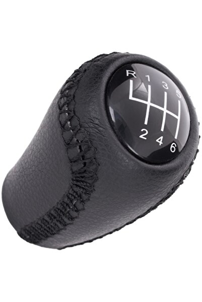 Autowag Manetă schimbător de viteze, Mazda 3/5/6/CX-7/MX-5, piele neagră, 6+R