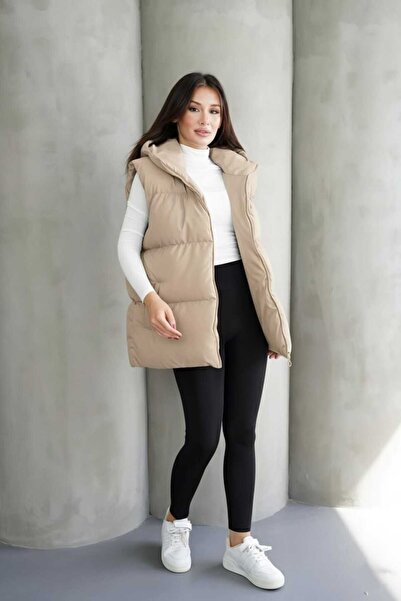 MontClup Women's Puffer Vest with Hood Oversized