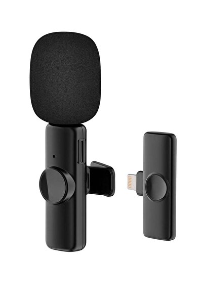 Generic ميكروفون لافالير لاسلكي لأجهزة iPhone - تقليل الضوضاء، 65 قدمًا، بلوتوث