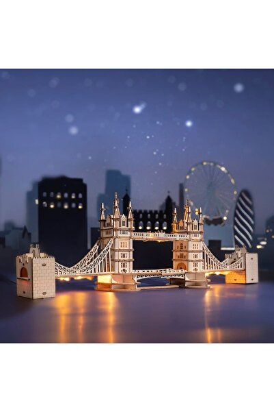 Robotime Ahşap Londra Köprüsü Maketi - 3 D Puzzle - Yapboz