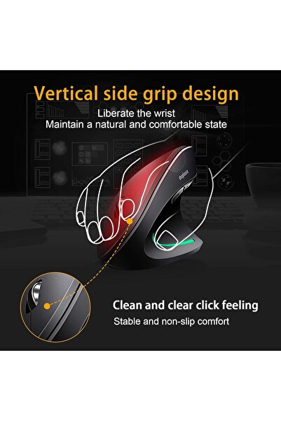 Generic Shoplease Vertical Wired Ergonomic Optical Mouse, 4 DPI (800/1200/2000/3200), USB, 5/6 Buttons