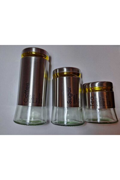 lve Set 3 borcane depozitare cu capac