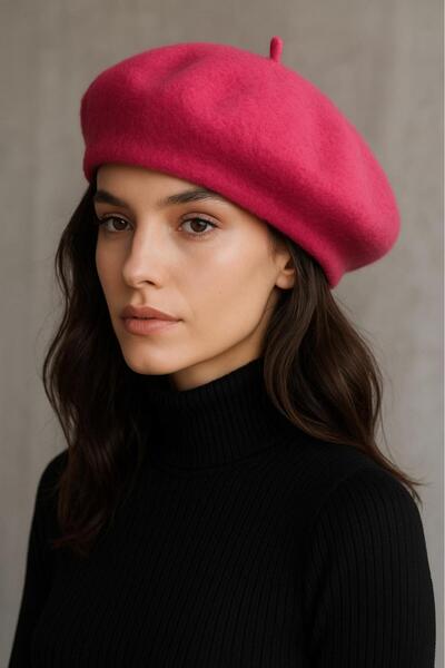 Melissa Boutique Kadın Pembe Fransız Ressam Bere Şapka