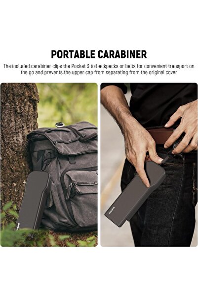 NEEWER Pocket 3 Protective Cover with Tether Ring, Hard Top Case for DJI Osmo Pocket 3 (AC026)