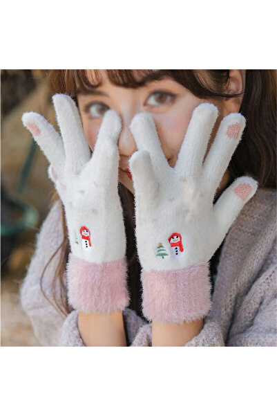 Techsuit Women's gloves Techsuit, beige, 21 cm, ST 0011