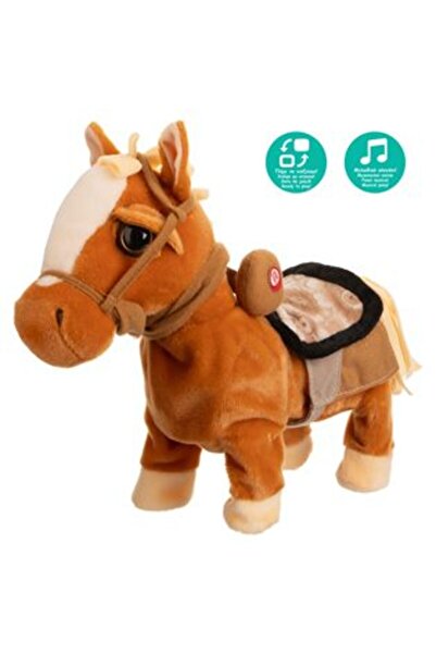 SHOPIENS Interactive Brown Pony with Sound & 4 Functions