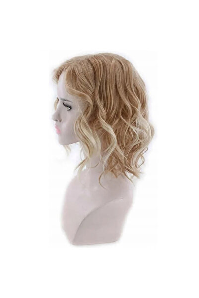Gonga Peruca par ondulat blond, scurt, Gonga® Galben