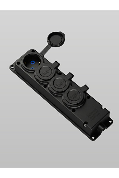 Bylion DÖRTLÜ GRUP PRİZ KAUÇUK MONOFAZE 1X16 DÖRTLÜ GRUP PRİZ