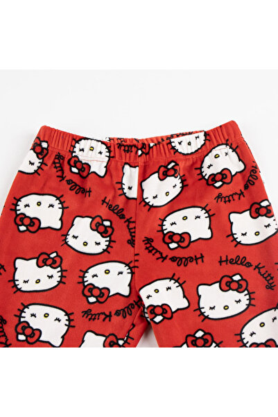 Hello Kitty Coral fleece 2-piece long sleeve pajamas