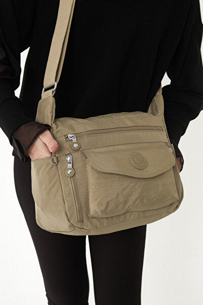 Sanmorris حقيبة كتف نسائية من GLC 3053 مصنوعة من قماش مجعد مقاوم للماء ومتعدد...