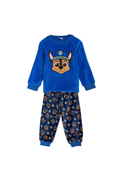 PAW PATROL Long-sleeve coral fleece pajamas Chase